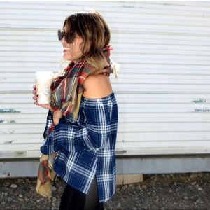 Cloth & Stone off the shoulder top